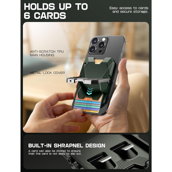 i-Blason Manyetik Czdan Telefon Stand -Green