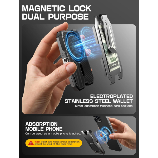 i-Blason Manyetik Czdan Telefon Stand -Coal Black 