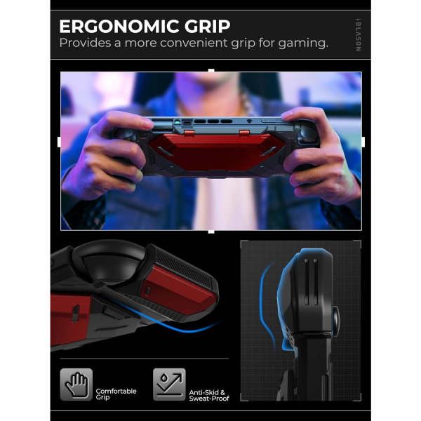 i-Blason Nintendo Switch 2 Koruyucu Klf-Red
