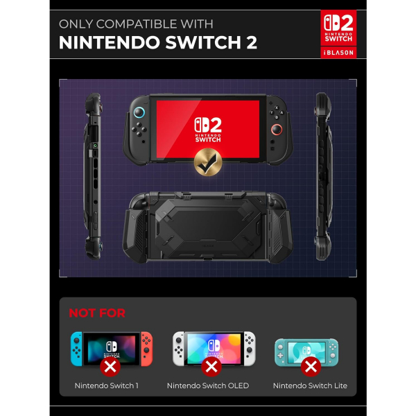 i-Blason Nintendo Switch 2 Koruyucu Klf