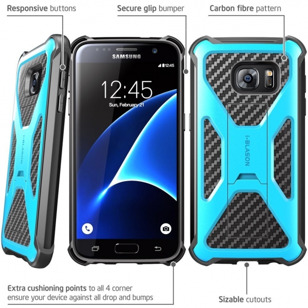 i-Blason Samsung Galaxy S7 Prime Heavy Duty Klf-Blue