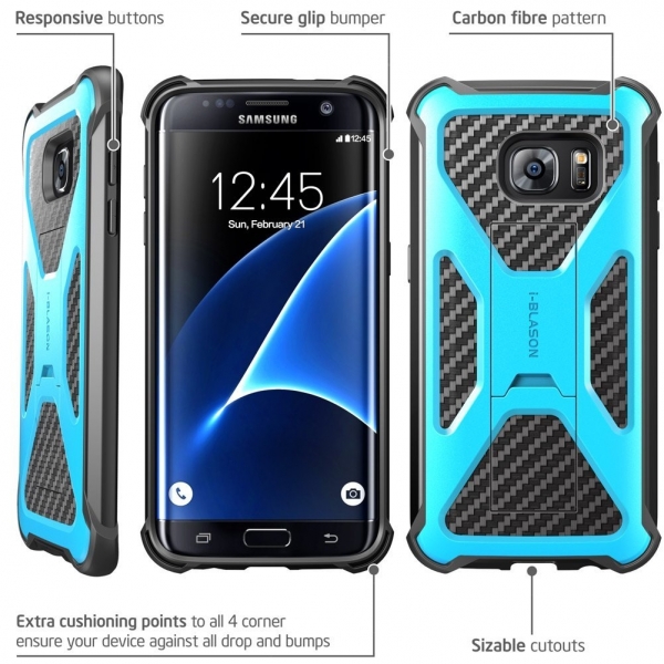 i-Blason Samsung Galaxy S7 Edge Prime Heavy Duty Klf-Blue