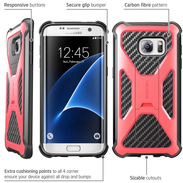i-Blason Samsung Galaxy S7 Edge Prime Heavy Duty Klf-Pink