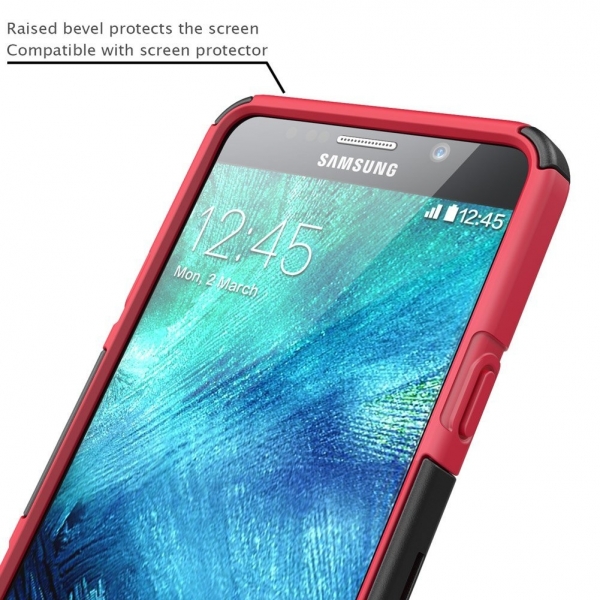 i-Blason Samsung Galaxy Note 5 Prime Serisi Klf-Red