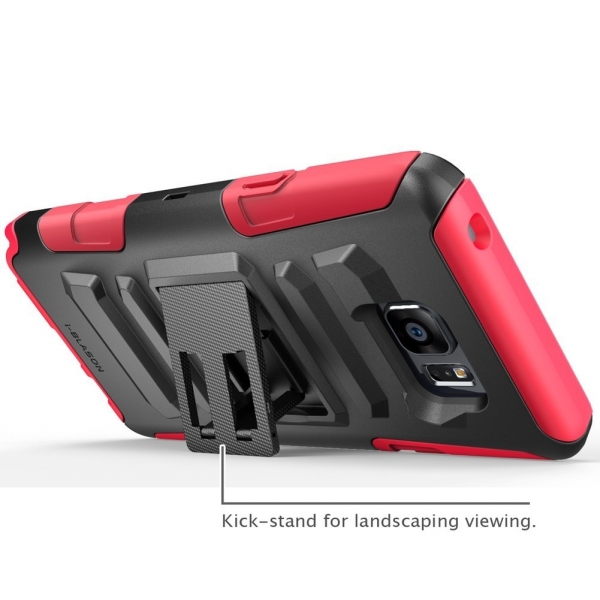 i-Blason Samsung Galaxy Note 5 Prime Serisi Klf-Red