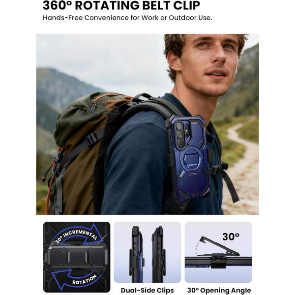 i-Blason Samsung Galaxy S26 Ultra Kemer Klipsli K�l�f-Cobalt Blue