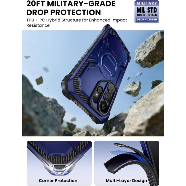 i-Blason Samsung Galaxy S26 Ultra Kemer Klipsli K�l�f-Cobalt Blue