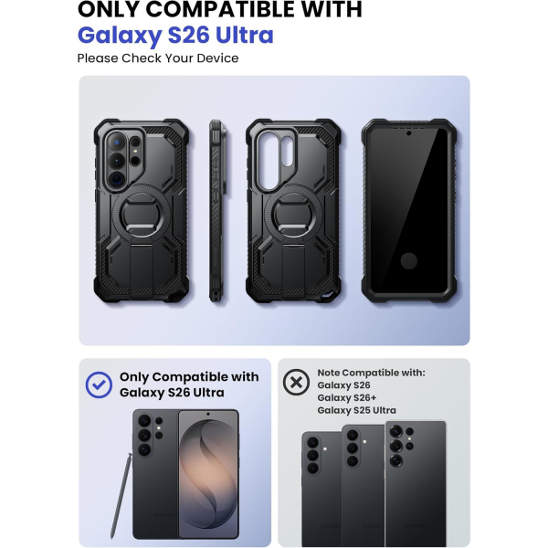 i-Blason Samsung Galaxy S26 Ultra Kemer Klipsli K�l�f-Black