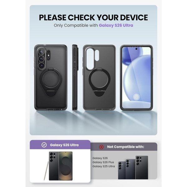 i-Blason Samsung Galaxy S26 Ultra Standl� K�l�f-Black