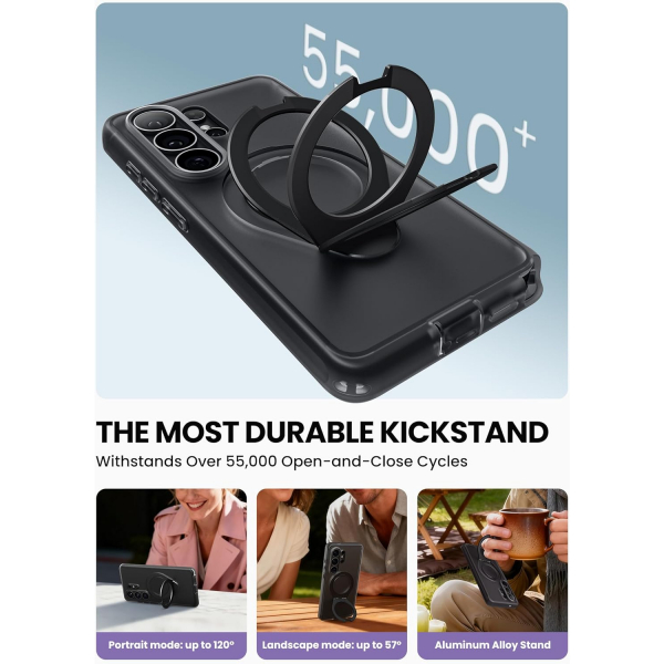 i-Blason Samsung Galaxy S26 Ultra Standl� K�l�f-Black