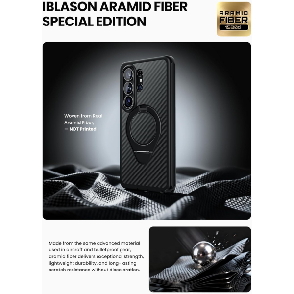 i-Blason Samsung Galaxy S26 Ultra Standl� K�l�f-Aramid
