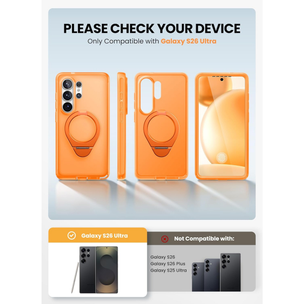 i-Blason Samsung Galaxy S26 Ultra Standl� K�l�f-Coral