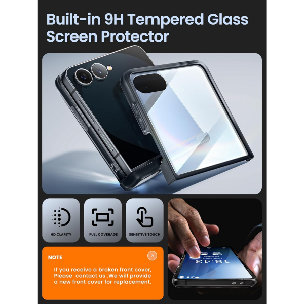 i-Blason Samsung Galaxy Z Flip 7 Cosmo Klf-FrostBlack 