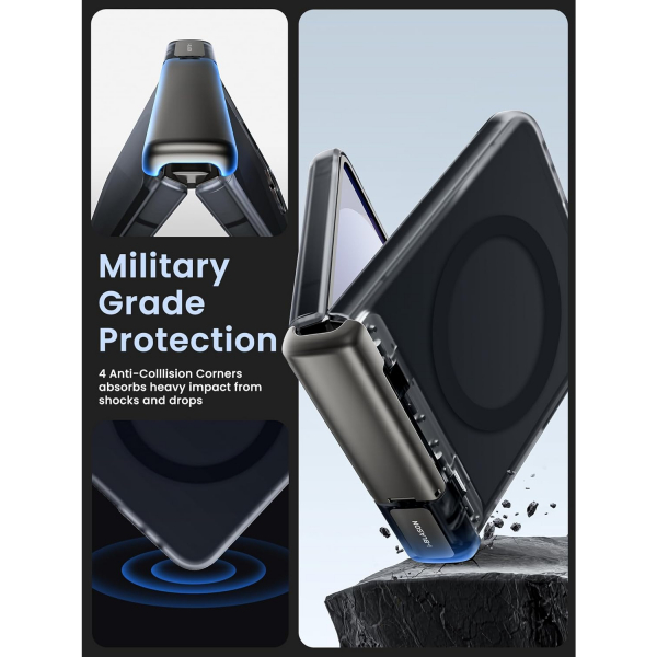 i-Blason Samsung Galaxy Z Flip 7 Cosmo Klf-FrostBlack 
