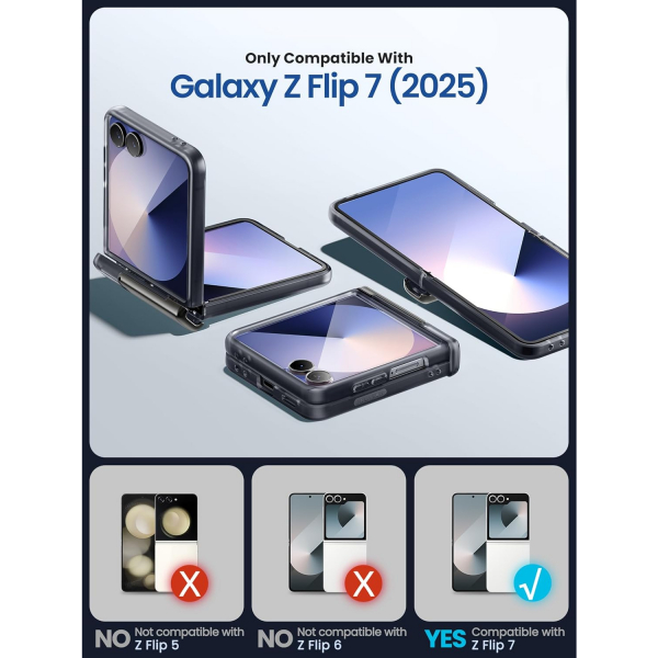i-Blason Samsung Galaxy Z Flip 7 Cosmo Klf-FrostBlack 