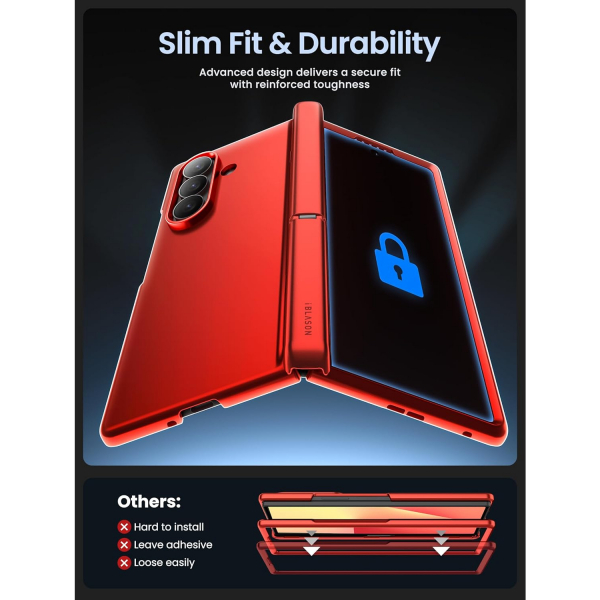 i-Blason Samsung Galaxy Z Fold 7 Cosmo Klf-Red