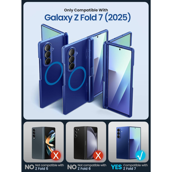 i-Blason Samsung Galaxy Z Fold 7 Cosmo Klf-Blue