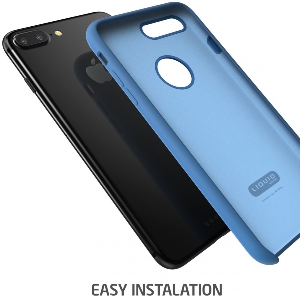 i-Blason iPhone 7 Plus Silikon Esnek Klf-Blue