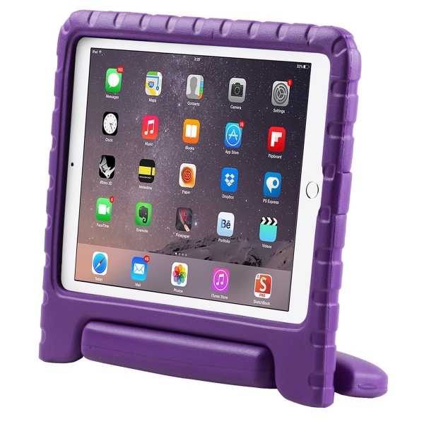 i-Blason iPad ArmorBox Kido Tanabilir Stand Klf (9.7 in)-Purple