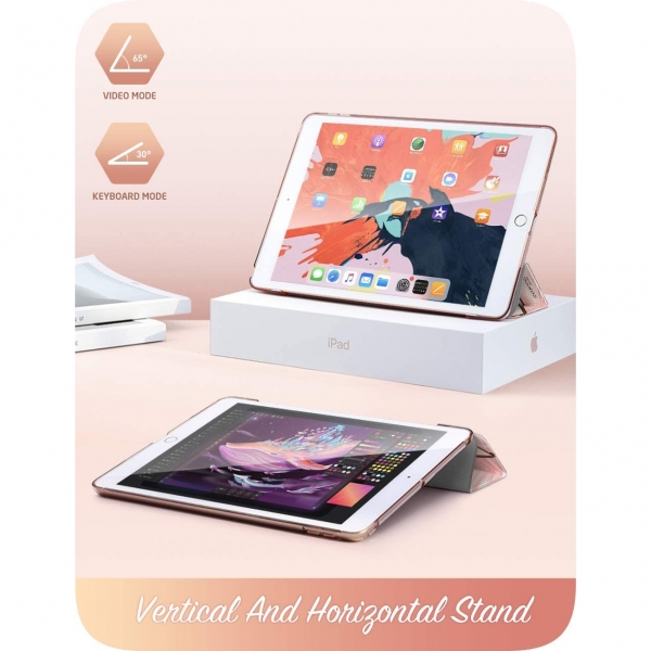 i-Blason iPad Cosmo Lite Serisi Kılıf Case (10.2 inç)(7.Nesil)-Marble
