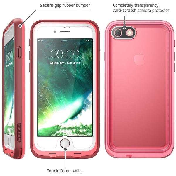 i-Blason iPhone 7/8 Aegis Su Geirmez Klf-Pink