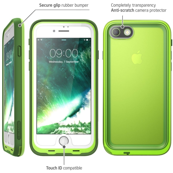 i-Blason iPhone 7/8 Aegis Su Geirmez Klf-Green