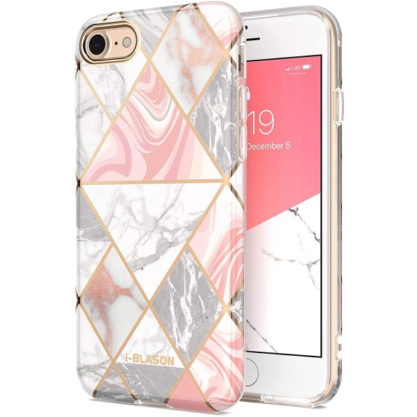 i-Blason iPhone SE Cosmo Lite Serisi Klf (2. Nesil)-Marble