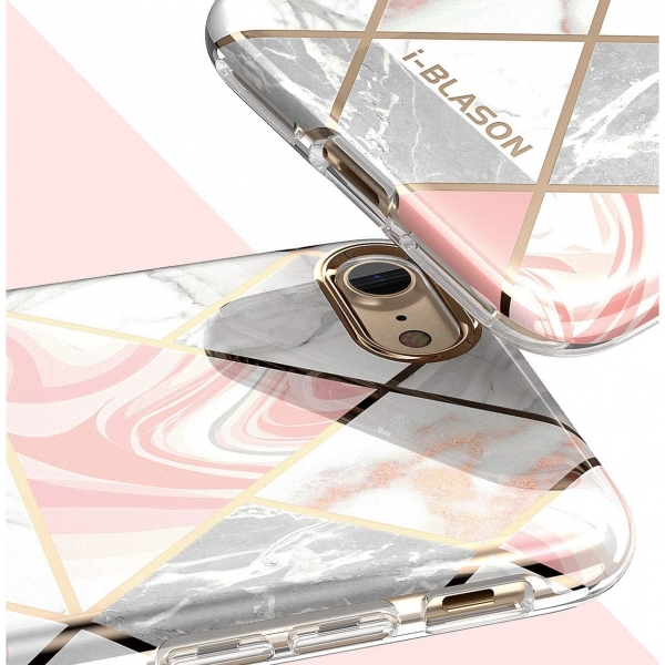 i-Blason iPhone SE Cosmo Lite Serisi Klf (2. Nesil)-Marble