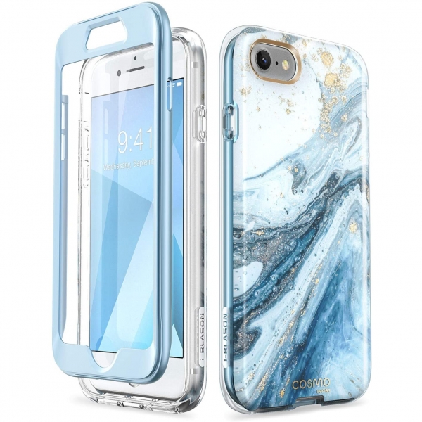 i-Blason iPhone SE Cosmo Serisi Klf (2. Nesil)-Blue