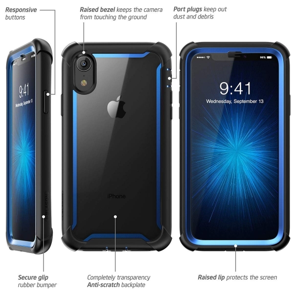 i-Blason iPhone XR Ares Serisi Kılıf-Blue