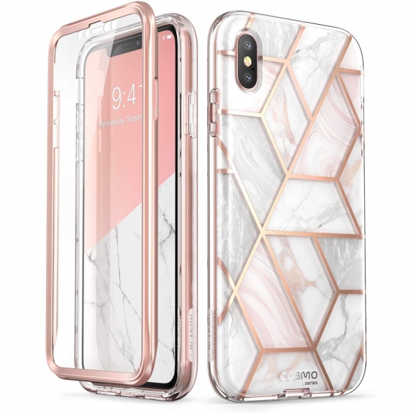 i-Blason iPhone XS / X Cosmo Serisi Klf-Marble