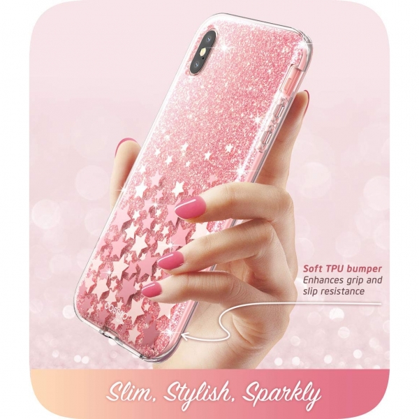 i-Blason iPhone XS / X Cosmo Serisi Klf-Pink
