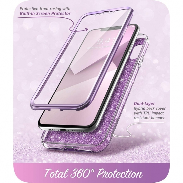 i-Blason iPhone XS / X Cosmo Serisi Klf-Purple