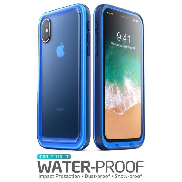 i-Blason iPhone XS / X Aegis Su Geirmez Klf-Frost-Blue