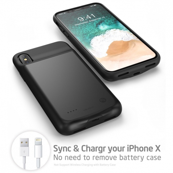 i-Blason iPhone X Bataryal Klf (3200 mAh)-Black