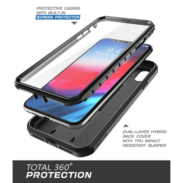 Supcase iPhone XS Max Unicorn Beetle Pro Serisi Klf-Black