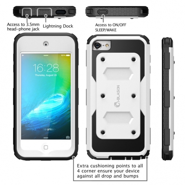 i-Blason iPod Touch Armorbox Klf (5. ve 6.Nesil)-White