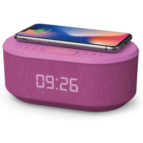 i-Box Dawn Radio Alarm ve Kablosuz arj Cihaz-Purple