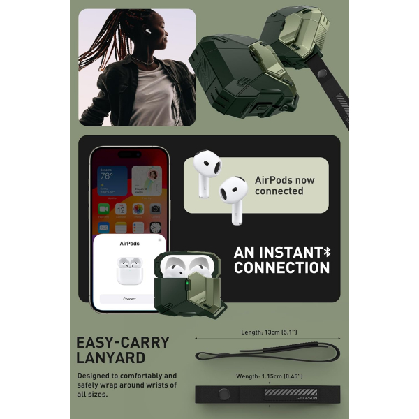 i-blason Apple AirPods 4 Klf-Green