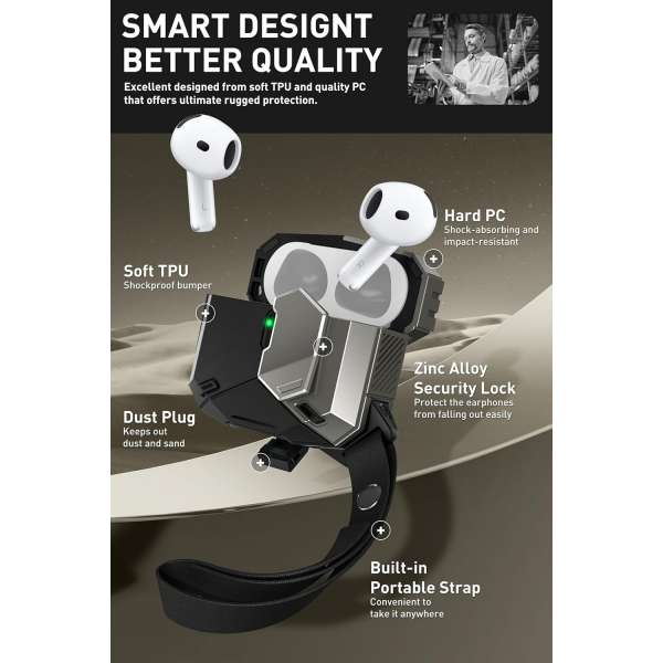 i-blason Apple AirPods 4 Klf-Black