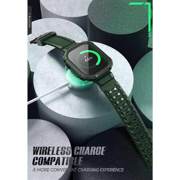 i-blason Armorbox Serisi Apple Watch Ultra Bumper Klf (2 Adet)(Yeil)