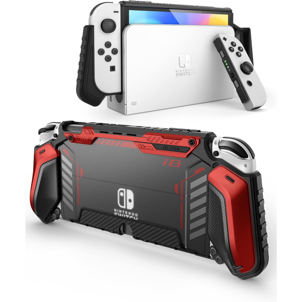 i-blason Armorbox Serisi Nintendo Switch OLED Koruyucu Klf -Red
