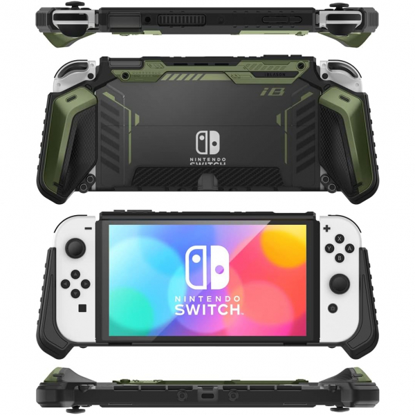 i-blason Armorbox Serisi Nintendo Switch OLED Koruyucu Klf -Green