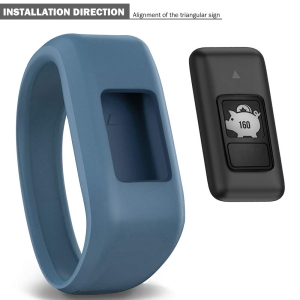 iBREK Garmin Vivofit JR Silikon Kay (Small)-Slate