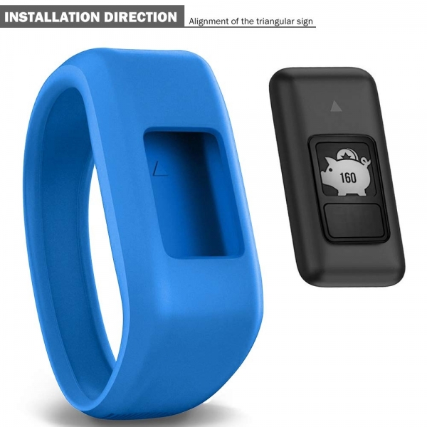 iBREK Garmin Vivofit JR Silikon Kay (Large)-Blue