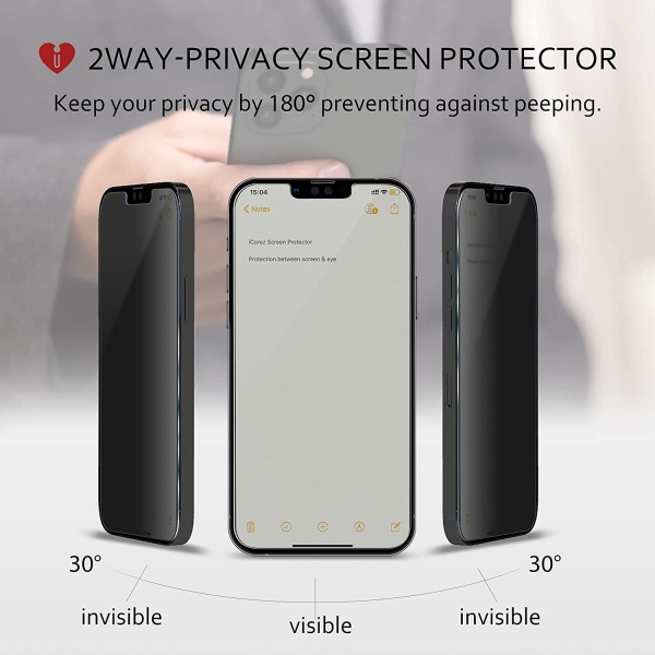 iCarez iPhone 14 Plus Privacy Cam Ekran Koruyucu (2 Adet)
