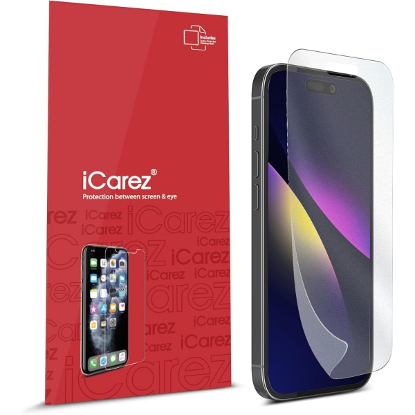 iCarez Apple iPhone 15 Plus Mat Ekran Koruyucu Film (3 Adet)