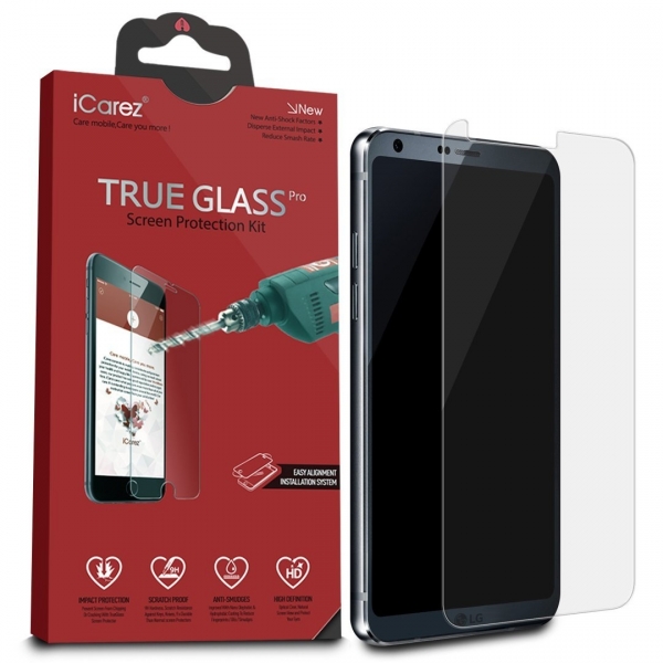 iCarez LG G6 Temperli Cam Ekran Koruyucu (2 Adet)