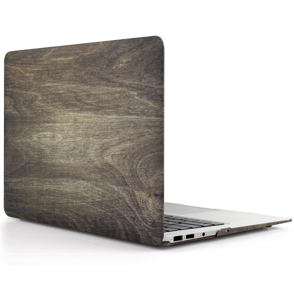 iDoo Apple MacBook Air Ahap Desenli Klf (13 in)-Damp Wood