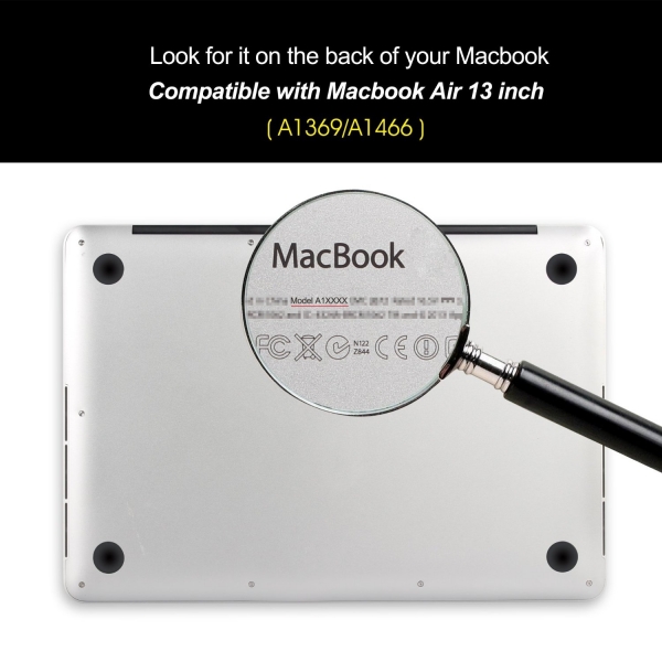 iDoo Apple MacBook Air Ahap Desenli Klf (13 in)-Damp Wood